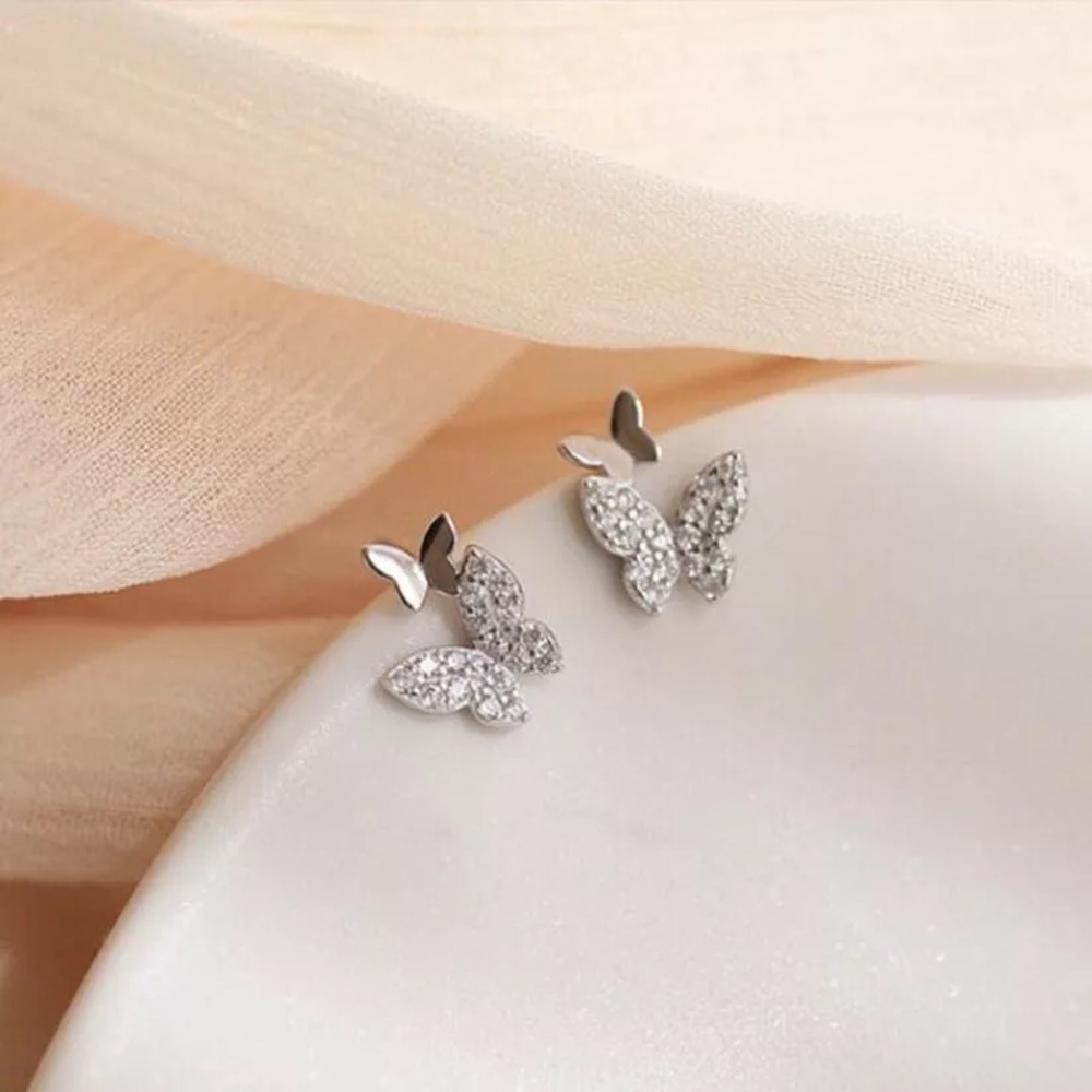 S925 Sweet Double Butterfly necklace